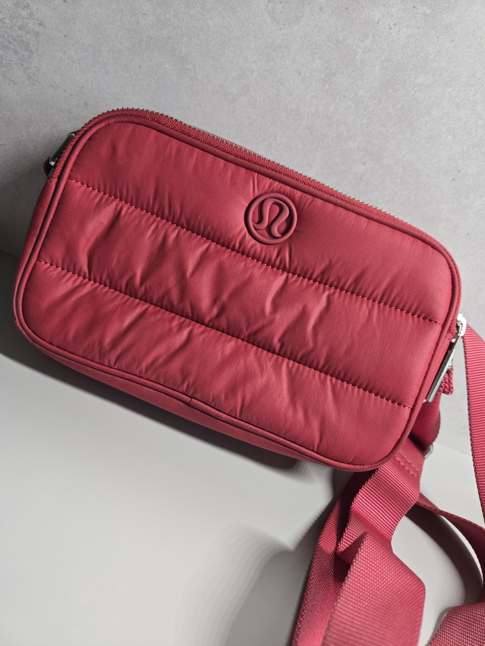 Lululemon Padded Crossbody Bag in Vintage Red
